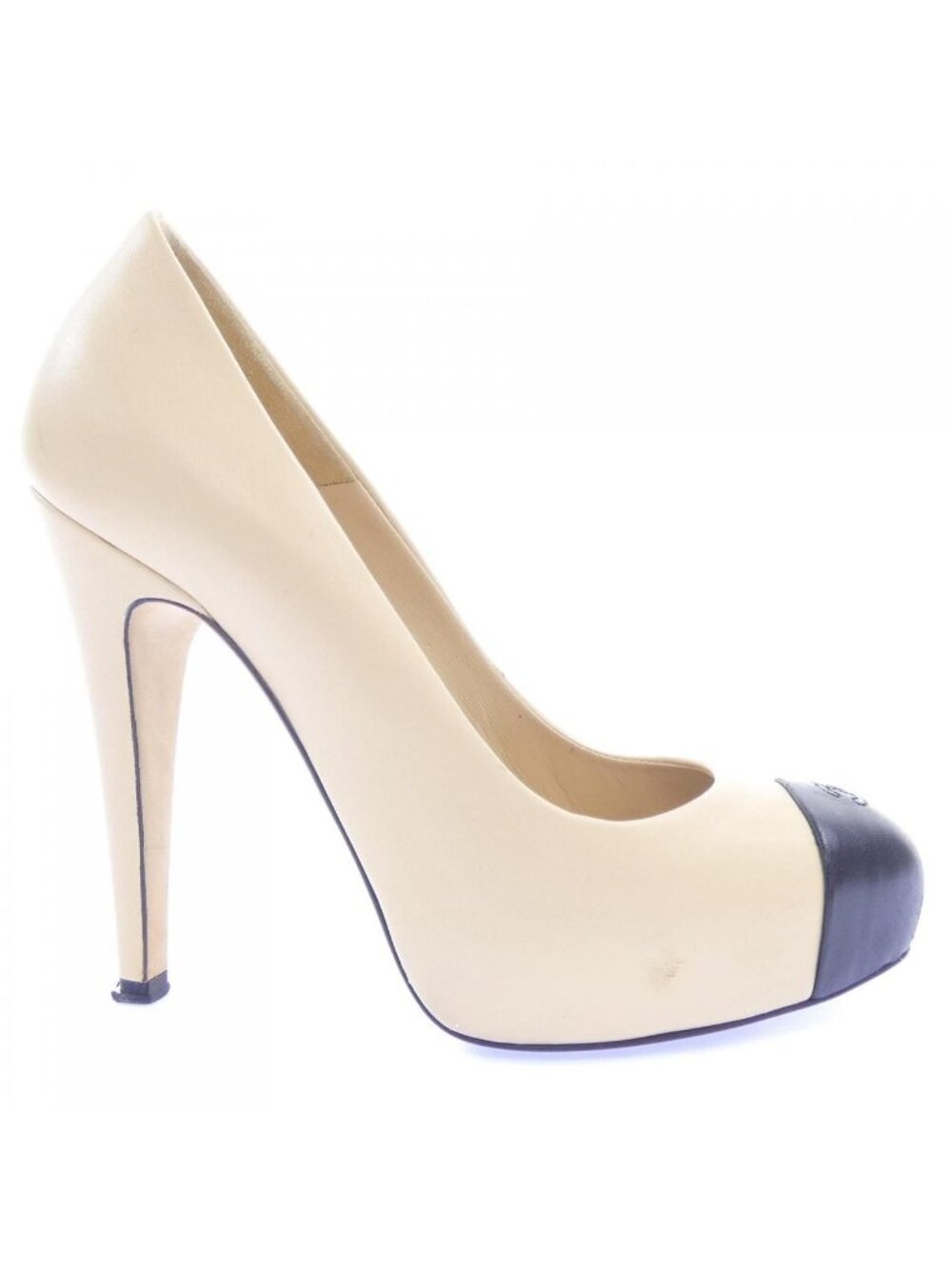 Chanel Pumps Heel Beige